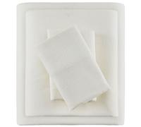 Sleep Philosophy True North - Juego de sábanas de Franela 100% algodón, ultrasuaves, Bonitas y acogedoras para Clima frío, Estampado de Animales, Estrellas, 4 Piezas, tamaño Queen, Marfil Liso