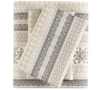 Sleep Philosophy True North - Sábanas de Franela, acogedoras, 100% algodón, ultrasuaves y Bonitas, esquinera elástica, tamaño Individual XL, para colchones de hasta 30,5 cm de Alto, 3 Piezas, nórdico