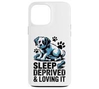 Sleep Prived and Loving It Funny Dog Parent Art Carcasa para iPhone 13 Pro MAX