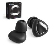 Sleep&Quiet Tapones Oídos Ruido Dormir de Lado sin Presión. Reducción de Ruido 28dB, Silicona Reutilizable, 4 Tallas (XS-L) para Ronquidos, Viajes y Concentración, No Cancelan el Ruido al 100%. Negro