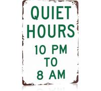Sleep Schedule Notice Metal Sign for College Dorm Study Room 12x8 Inch