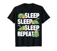 Sleep Sleep Sleep Repeat Cute Sleeping Bear Pijama Camiseta