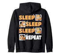 Sleep Sleep Sleep Repeat Cute Sleeping Tiger Pijama Sudadera con Capucha