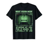 Sleep Tech Staring At You Is Literally My Job EEG Monitor Camiseta