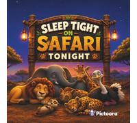 Sleep Tight On Safari Tonight: A Bedtime Story Picture Book With Cute Sleeping Safari Animals for Toddlers, Preschoolers And Kids (Sleep Tight Tonight)