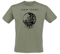 Sleep Token Back To Eden Hombre Camiseta Verde 4XL 100% algodón Vorne Bedruckt Regular