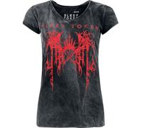 Sleep Token Logo Mujer Camiseta Negro/Gris S 100% algodón Regular
