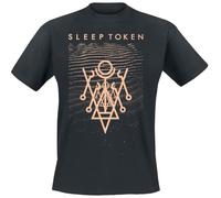 Sleep Token Symbol Hombre Camiseta Negro M 100% algodón Vorne Bedruckt Regular