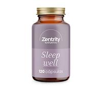 Sleep Well 120 Comprimidos de Zentrity by Naturitas | Sueño relajado | Mejora el descanso | Extractos de plantas, melatonina, vitaminas B6 y D y Valeriana