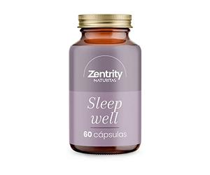 Sleep Well 60 Comprimidos de Zentrity by Naturitas | Sueño relajado | Mejora el descanso | Extractos de plantas, melatonina, vitaminas B6 y D y Valeriana