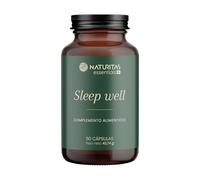 Sleep well - Melatonina, Valeriana, Pasiflora, Melisa y Amapola de California | 60 cápsulas | Naturitas Essentials | Melatonina + 4 plantas relajantes | Descanso profundo y reparador | Sueño