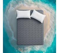 Sleep Zone Protector de colchón refrescante California King, protector de ropa de cama impermeable para personas que duermen con calor, cubrecolchón suave y transpirable, funda de colchón de bolsillo