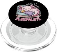 Sleepalotl, Cute Axolotl Sleeping PopSockets PopGrip para MagSafe