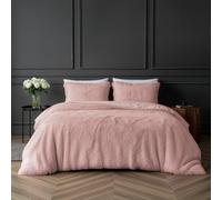 Sleepdown 5056242754657 Juego edredón con Fundas de Almohada, 1 pieza (220 cm x 230 cm), diseño de Pelo Largo, Color, poliéster, Rosa encarnado, Matrimonio