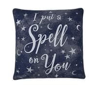 Sleepdown Celestial Stars - Cojín metálico Relleno Suave Decorativo Cuadrado con Borde Ribeteado para decoración del hogar, sofá, Dormitorio, 18 x 18 Pulgadas, Color Blanco Marino, 45 cm x 45 cm