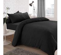 Sleepdown Charcoal Jersey Melange-Juego de Funda nórdica, Gris Oscuro, Suelto, Algodón