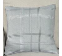 Sleepdown Cojín de algodón con Estampado de Cuadros para decoración del hogar, sofá, Dormitorio y Coche, 45 x 45 cm, Color Verde