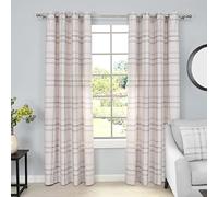 Sleepdown Cortinas con Ojales con Aislamiento térmico para Dormitorio y Sala de Estar, 66 x 90 Pulgadas, Color Natural, 2 Paneles