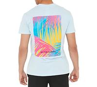 Sleepdown Mens Love Island Thirst Trap Tropical Back Print Tshirt (S, Baby Blue) Camiseta, Hombre