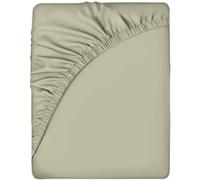 Sleepdown Sábana Bajera Ajustable súper Suave y acogedora de fácil Cuidado de polialgodón, Ropa de Cama de Lujo de 25 cm de Profundidad, no Necesita Planchado, Color Marfil - King