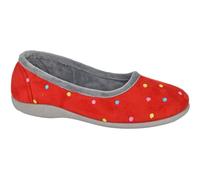 Sleepers Isla - Pantuflas de bailarina de espuma viscoelástica para mujer, color azul y turquesa, Red, 39 EU