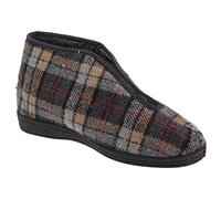 Sleepers - Zapatillas/Botas de Estar por casa térmicas con Cremallera Modelo Jed II Thermal Hombre Caballero (43 EU) (Gris)