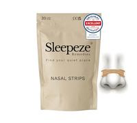 Sleepeze Remedies Tiras nasales grandes x30 Beige, nuevo diseño de envase, tiras nasales para respirar, dispositivos antirronquidos, dispositivo antirronquidos para hombres y mujeres