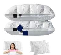 Sleephaven Pillow,Hotel Pillows,Luxury Plush Soft Bed Pillows, Ergonomic Design,Breathable, Soft, Fluffy, and Cool,for Side, Back or Stomach Sleepers (White, High Pillow)