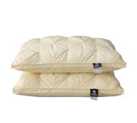 Sleephaven Pillow, Luxury Plush Soft Bed Pillows, 2025 New Ergonomic Design, Soft Support That Retains Shape, for Side, Back or Stomach Sleepers (2pcs,Yellow,Low Pillow)
