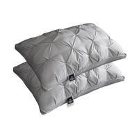 Sleephaven Pillow, Luxury Plush Soft Bed Pillows, 2025 New Ergonomic Design, Soft Support That Retains Shape, for Side, Back or Stomach Sleepers (2pcs,Gray,Medium Pillow)