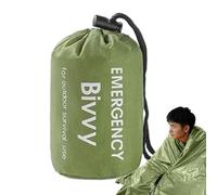 Sleeping Bag - Impermeable Thermal Survival Sack, Lightweight Portable Shelter Blanket Gear, de alta calidad al aire libre Rescue Kit | Compaact Heat Retention Sleep System with Storage Bag and