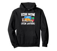 Sleeping Cat Programador AI Desarrollador Vibe Coding Cat Sudadera con Capucha