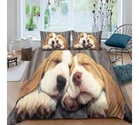 sleeping companion style Funda de Edredón Microfibra 3 Piezas Compuesto Impresión 3D Cierre de sleeping companion estilo Funda Edredon Fundas de Almohada Transpirable for niños Single（135x200cm）