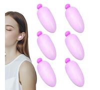 Sleeping Ear Plugs, Reusable Waterproof Earbuds, 6 Pieces Noise Reduction Ear Plugs, Sound Blocking Hearing Protection for Women and Men, Soft Comfortable Fit for Travel, Work, Rest