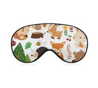 Sleeping Eye Mask Raccoon Fox Rabbit Cute Animals Máscara Para Dormir Blockout Cómodo Parche Ocular Máscara Ocular Para Mujeres Hombres