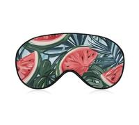 Sleeping Eye Mask Sandías Lonchas Tropical Palmera Hojas Máscara Para Dormir Blockout Cómodo Parche Ocular Máscara Ocular Para Mujeres Hombres