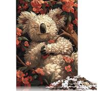 Sleeping Koala in Bloom Rompecabezas Imposible,desafío para Adultos Entretenimiento Creativo 1000 Piezas Obra De Arte De Juego De para Adultos, Regalos A Partir De 14 Años 1000pcs (75x50cm)