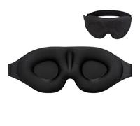 Sleeping Mask Block out Light Sleep For Eyes Soft Aid Eye For Travel Eyeshade Night Breathable Slaapmasker(Black)