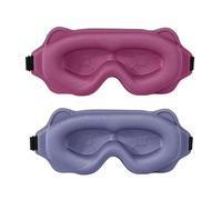 Sleeping Mask Block out Light Sleep For Eyes Soft Aid Eye For Travel Eyeshade Night Breathable Slaapmasker(Rose-Purple)