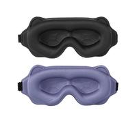 Sleeping Mask Block out Light Sleep For Eyes Soft Aid Eye For Travel Eyeshade Night Breathable Slaapmasker(Black-Purple)