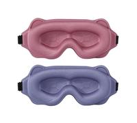 Sleeping Mask Block out Light Sleep For Eyes Soft Aid Eye For Travel Eyeshade Night Breathable Slaapmasker(Pink-Purple)