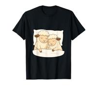 Sleeping Sheep Cute Cartoon Pillow Camiseta
