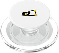 Sleeping Tux Loop Linux Geek Nerd Penguin - Camiseta PopSockets PopGrip para MagSafe