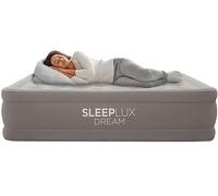 SLEEPLUX Dream Luxury - Colchón de aire individual de 18 pulgadas con bomba dual AlwayzAire integrada, colchón inflable elevado de tamaño real, cama inflable con parte superior y laterales