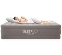 SLEEPLUX Dream Luxury Colchón de aire Queen de 18 pulgadas con bomba doble AlwayzAire integrada, colchón inflable elevado de tamaño real, cama hinchable con parte superior y laterales ultra suaves,