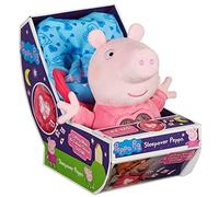 Sleepover Peppa Soft Toy Bedtime Lullaby Toy with Lights and Sounds Preschool Gift Age 3, 4, 5