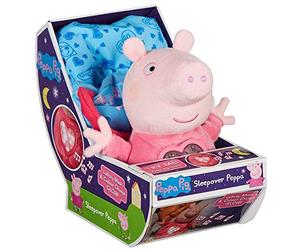 Sleepover Peppa Soft Toy Bedtime Lullaby Toy with Lights and Sounds Preschool Gift Age 3, 4, 5