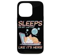 SLEEPS ON MY LAPTOP LIKE IT'S HERS Carcasa para iPhone 13 Pro