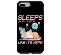 SLEEPS ON MY LAPTOP LIKE IT'S HERS Carcasa para iPhone 7 Plus/8 Plus
