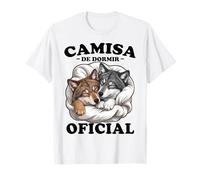 Sleepshirt - Camisón Oficial de Lobo Divertido para Amantes de los Lobos Grises Camiseta